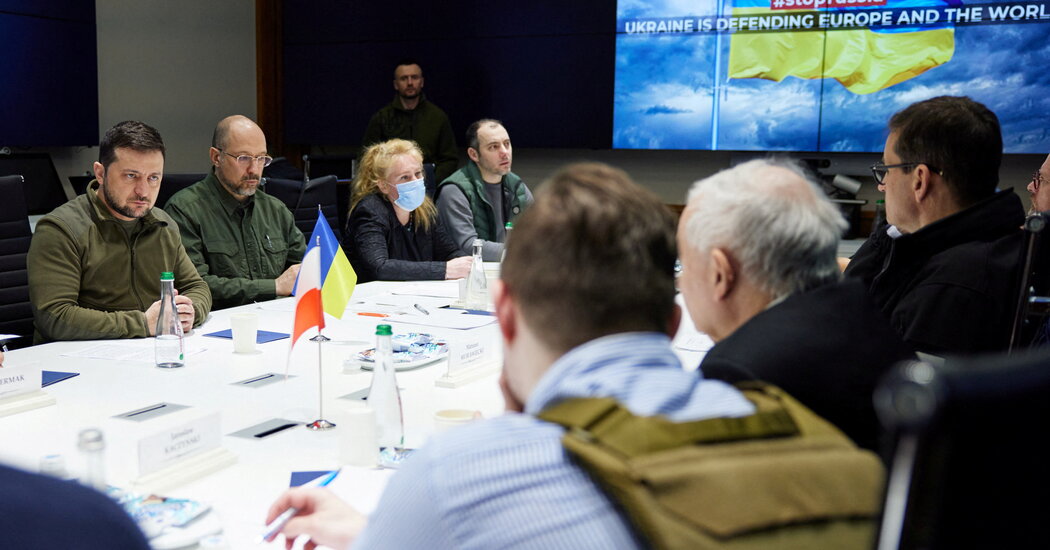 Zelensky Urges More Leaders to Visit Kyiv After Visit by 3 NATO Leaders