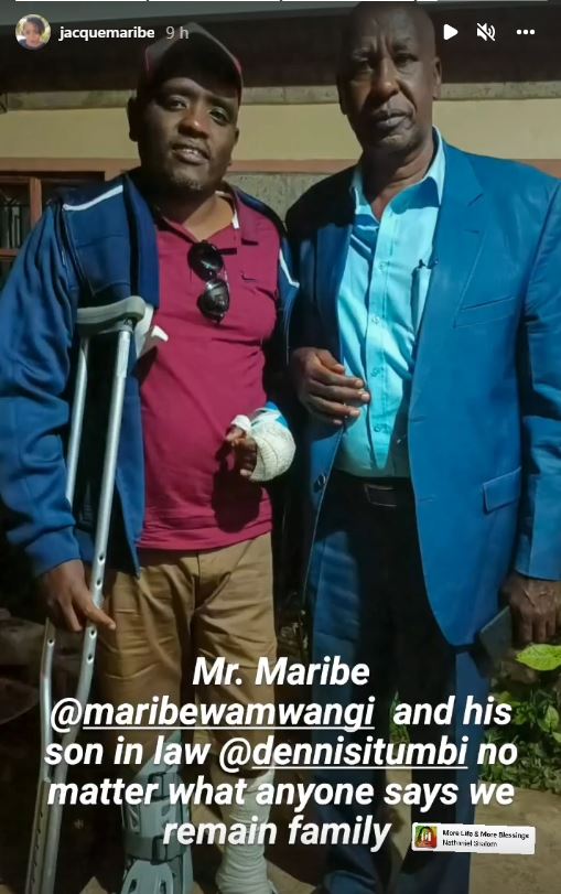 Jacque Maribe shares photo of her father and Dennis Itumbi