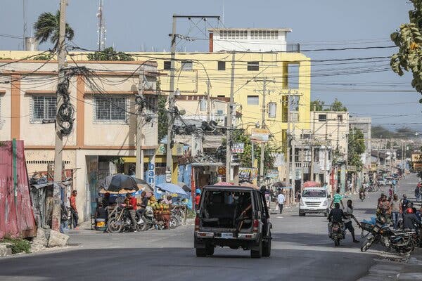 A police patrol in Port-au-Prince on Thursday.