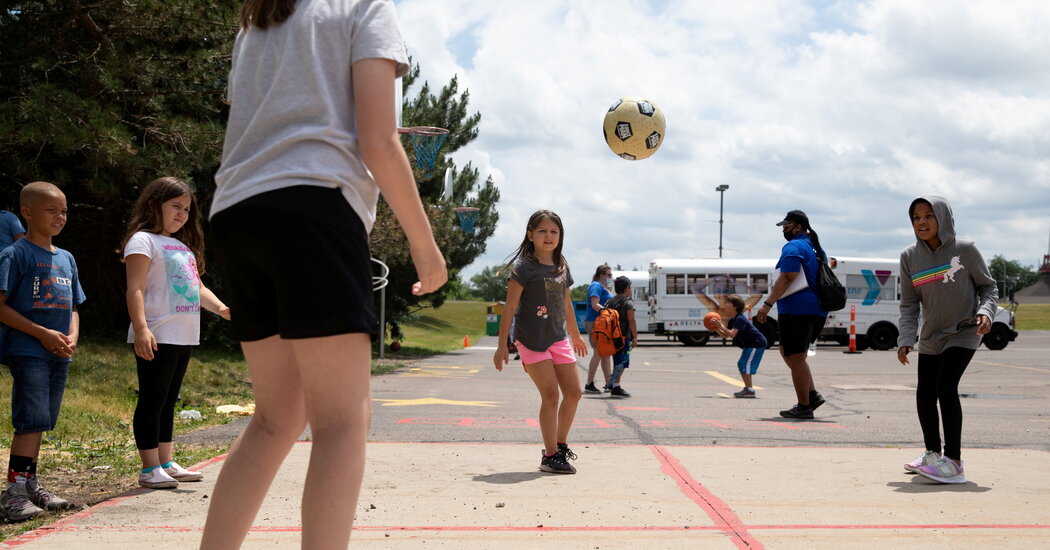 Covid News: C.D.C. Loosens Mask Guidance for Most Outdoor Activities at Summer Camps