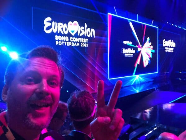 Our reporter at Eurovision finale on Saturday.