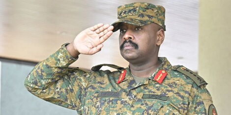 Uhuru, Museveni's Son Spotted in Nairobi [PHOTO]