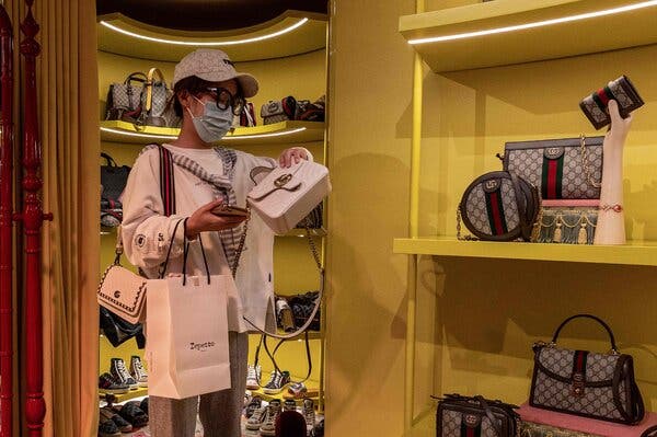 A Gucci store in Beijing. China is Cettire’s second-largest market.