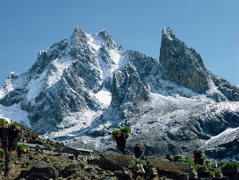 An undated image of the peak of Mount Kenya