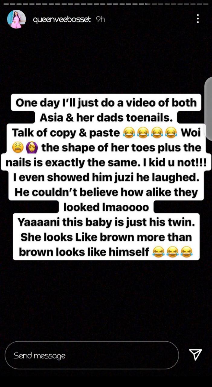A Chip Off The Old Block- Vera Sidika Confirms Baby Asia Has Similar Features To Brown Mauzo
