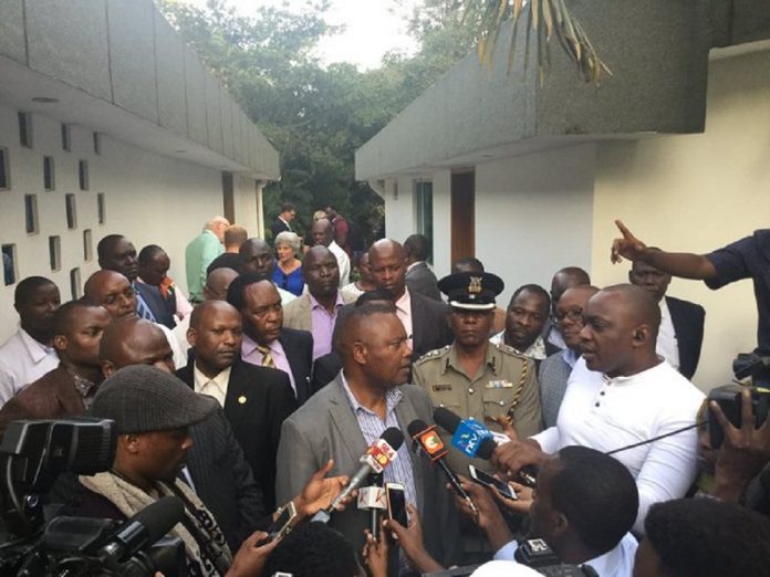 DCI boss George Kinoti during a past press briefing. He was ordered to surrender to Kamiti Maximum Security Prison in Nairobi within seven days to begin his sentence. 