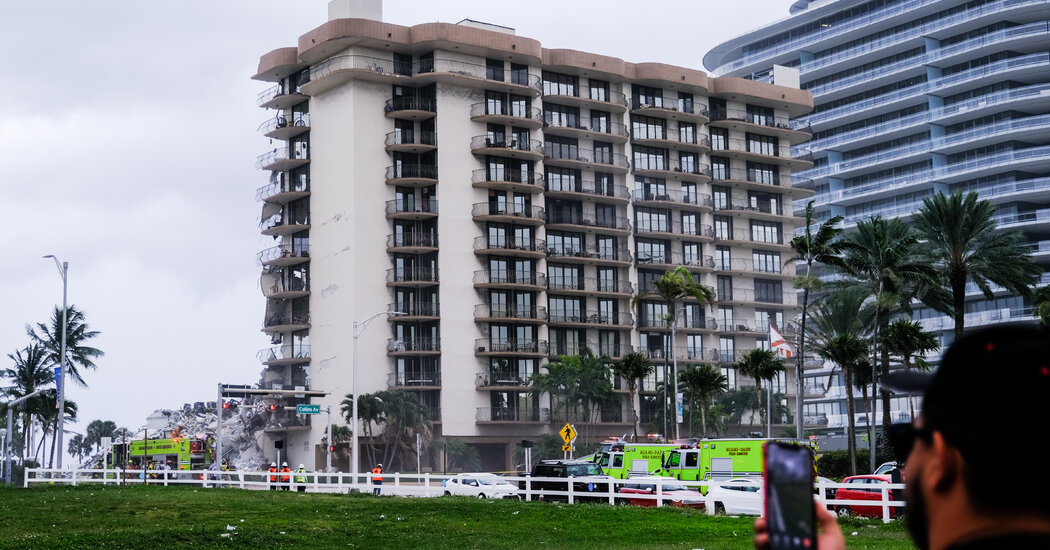 ‘We Can’t Get Out’: 911 Calls Capture Chaos and Fear After Condo Collapse