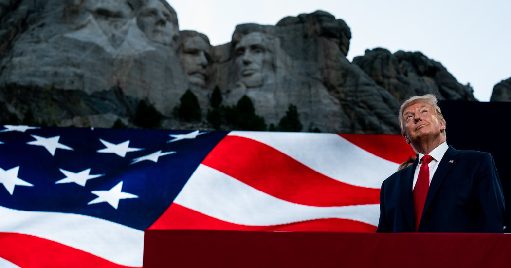 At Mt. Rushmore and the White House, Trump Updates ‘American Carnage’ Message for 2020