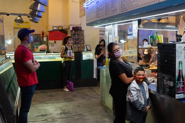 Grand Central Market in Downtown Los Angeles last summer.
