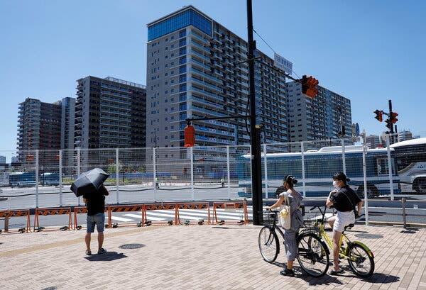 The Olympic Village in Tokyo this month.
