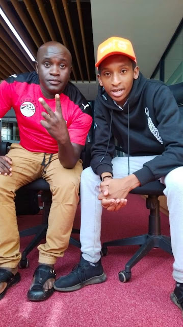 Dana Dana viwanjani UCL 2022 with Stephen Mukangai photo