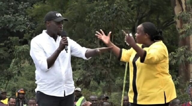 Trouble at Mudavadi Rally as Sakaja and Bishop Wanjiru fight