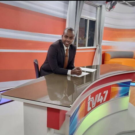 Acting TV47 CEO Abubakar Abdullahi in studio