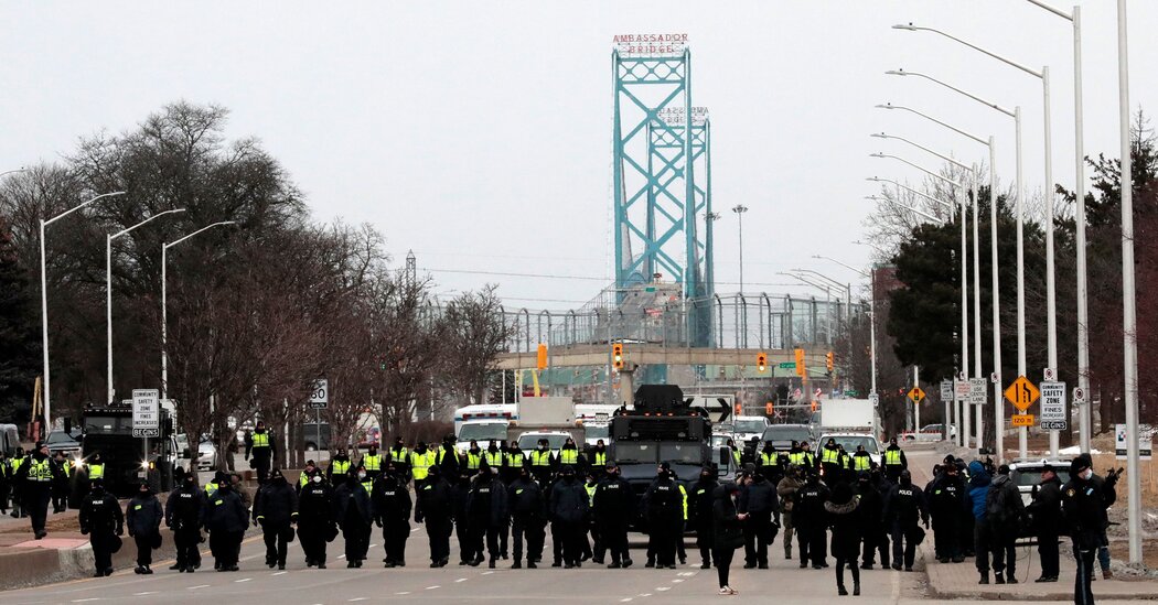 Canada Protests Live Updates: Police Reopen Ambassador Bridge