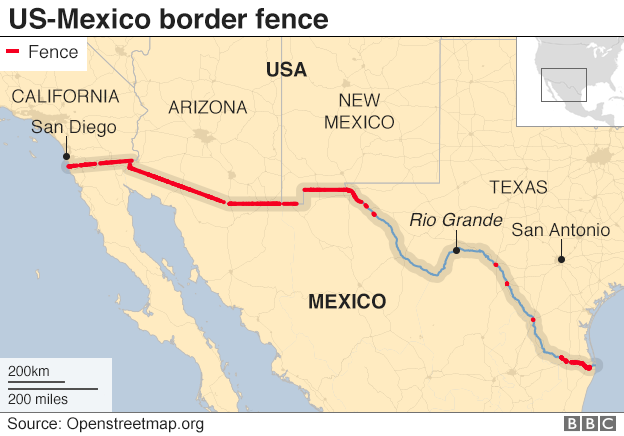 President Trump escalates migrant wall standoff