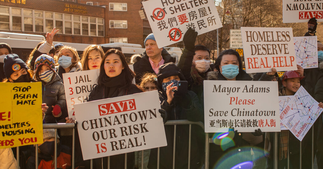 N.Y.C.’s Chinatown, Reeling From Anti-Asian Attacks, Fights Shelter Plan