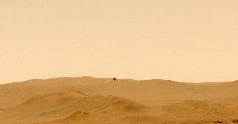 NASA Mars Helicopter Makes One-Way Flight to New Mission
