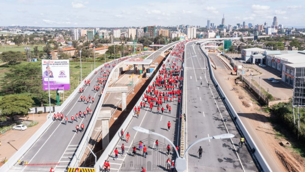 All The PHOTOS of the Inaugural Nairobi City Marathon on Nairobi Expressway