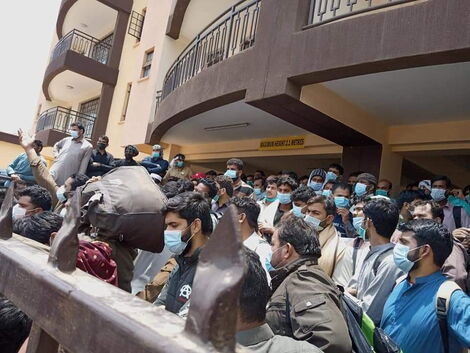 Pakistani Nationals at an apartment complex in Westlands, Nairobi on Thursday, September 30, 2021.