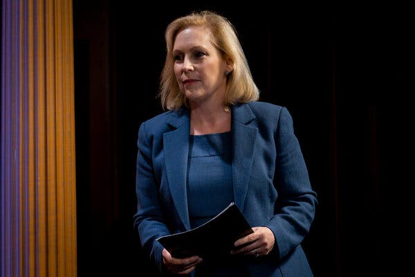 Senator Kirsten Gillibrand of New York is working with Senator Josh Hawley of Missouri on legislation aimed at combating sexual assault in the military.