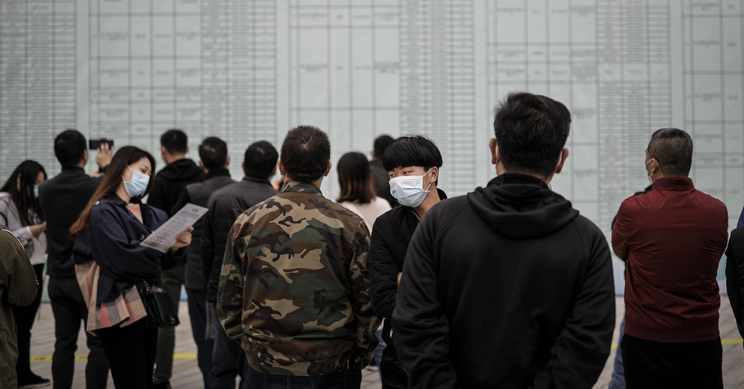 Coronavirus Hits China's Economy, and Young Workers Suffer