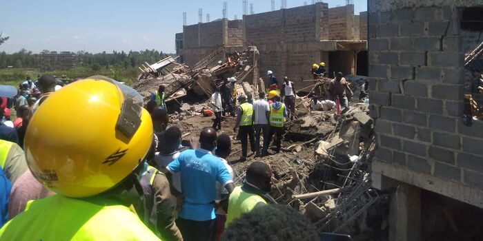 Twelve Rescued as Kisumu Building Collapses