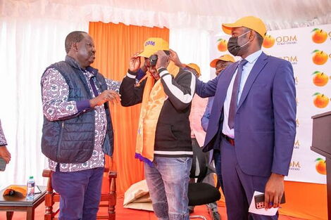 ODM leader Raila Odinga received defectors from the UDA on Wednesday, September 8, at Chungwa House.