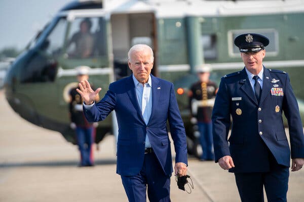 The Consumer Brands Association sent a letter on Monday to President Biden, who left for a trip to the West.