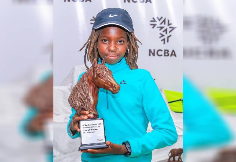 Meet 11-year-old golfer to beat at Royal Nairobi Club Eve woman