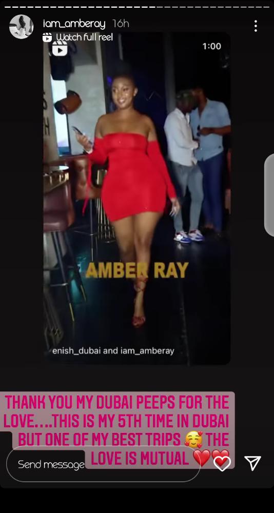 'I Dreamt Of This For A Long Time'-Amber Ray Delighted With Her Dubai Tour