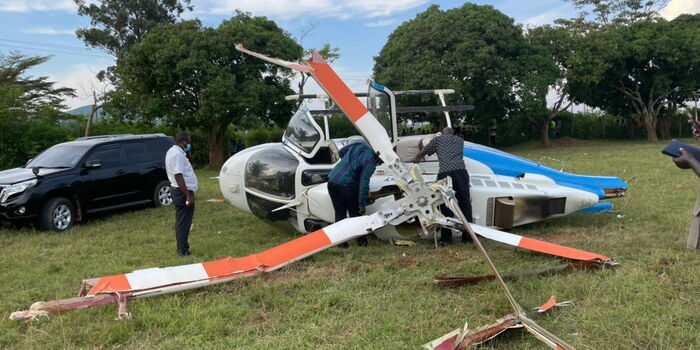 Raila's Chopper Crashes - Kenyans.co.ke