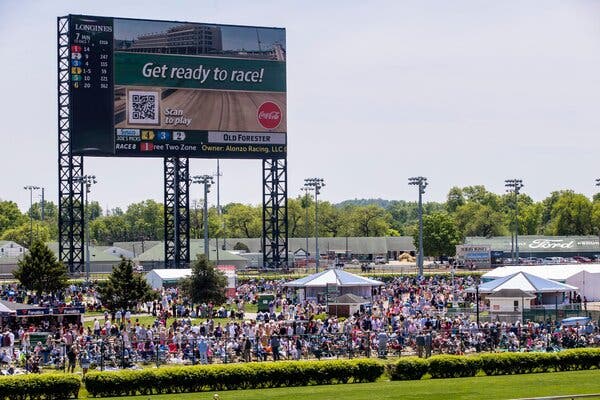 The infield at Churchill Downs on Saturday.