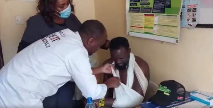 Mariga Nursing Injuries After He was Allegedly Attacked while Campaigning in Kibra
