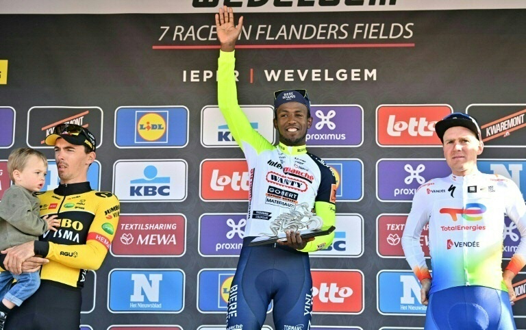 Eritrea's Girmay makes history as first African to win one-day cycling classic