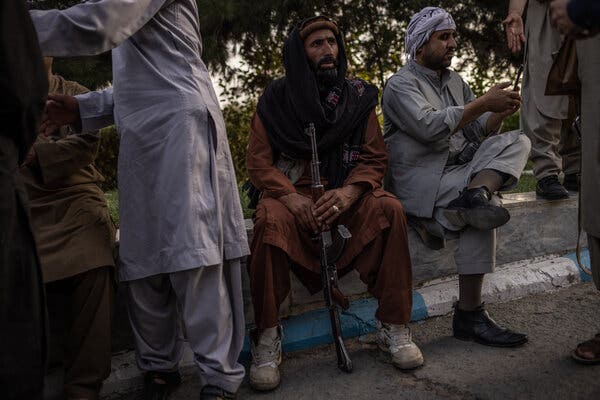 Taliban fighters in Kabul on Aug. 15, the day the militants took control of the city.