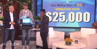 Popular American TV host ELLEN DEGENERES surprises Kenyan man with millions on live TV (VIDEO)