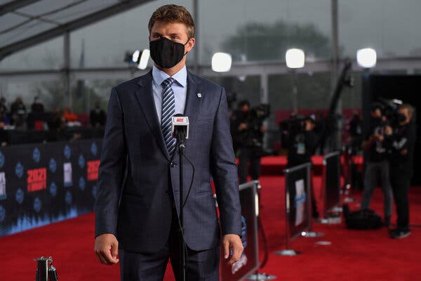 Zach Wilson walked the red carpet before the first round of the draft.