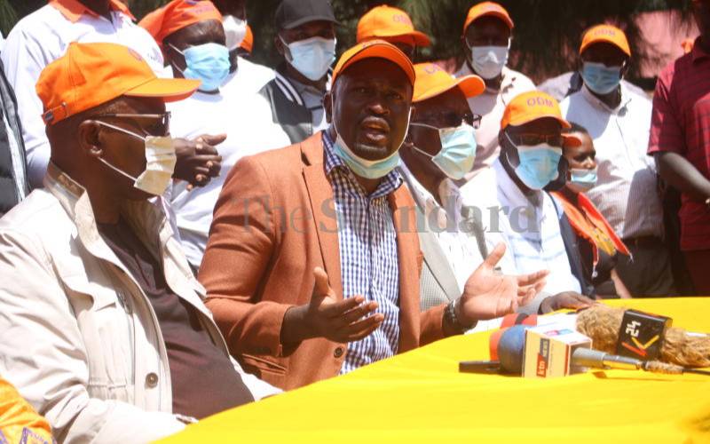 ODM, UDA protest as police storm Ongwae's home over Bonchari by election