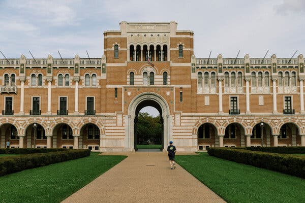 The Rice University campus in Houston last year.