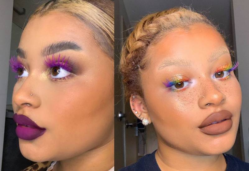 How to achieve the coloured lash look Eve woman