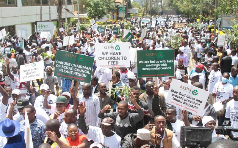 Scrap metal dealers protest new regulations