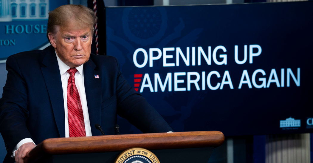 Opinion | Trump Is Asking Us to Play Russian Roulette With Our Lives