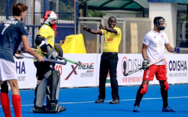 Hockey referee Obalo trains to keep up with the best in Africa : The standard Sports