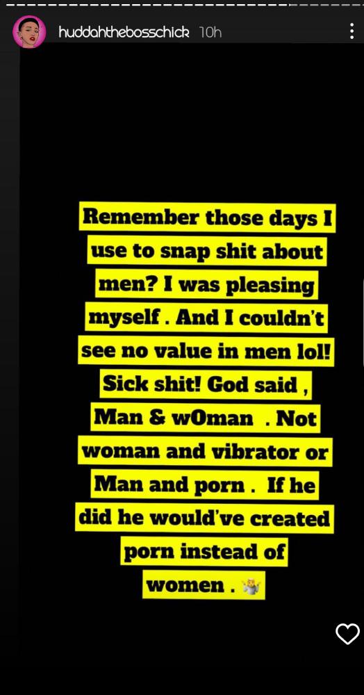 Huddah Monroe Narrates How Self Pleasure Affected Her Interest In Men (Screenshot)