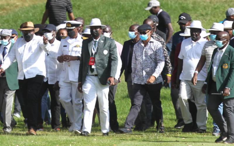 President Uhuru urges Kenya Open winners to spend part of their earnings in Kenya : The standard Sports