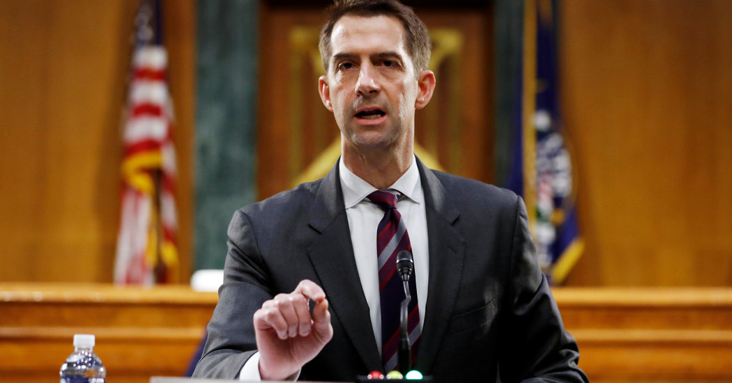 Opinion | Tom Cotton: Send In the Military