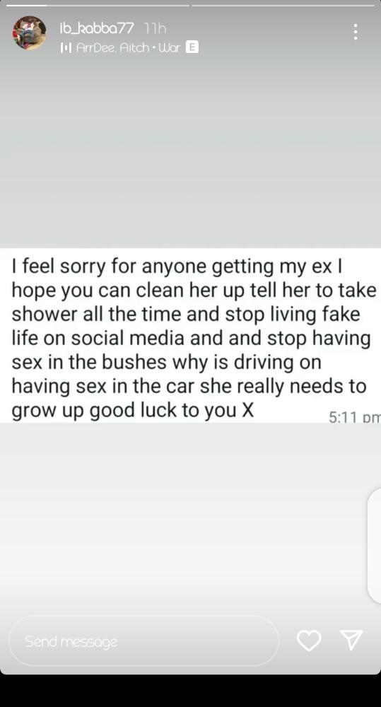 Amber Ray's Ex-Boyfriend Exposes Her, Claims She Lives A Fake Life On Social Media(Screenshot)