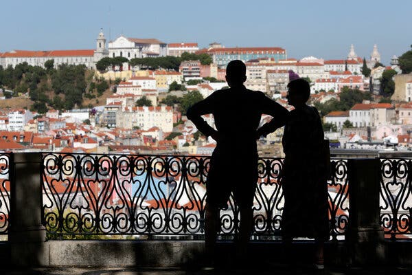 Portugal is a popular summer tourist destination within the European Union. Visitors took in the view of Lisbon last week.
