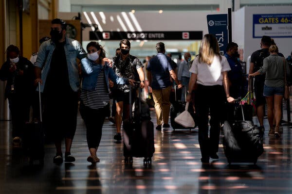 The scene at Reagan National Airport in Washington on Monday.
