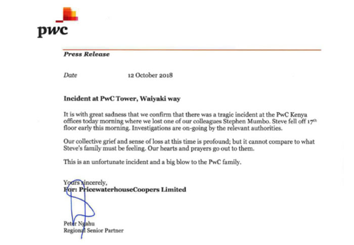 PwC Press Release